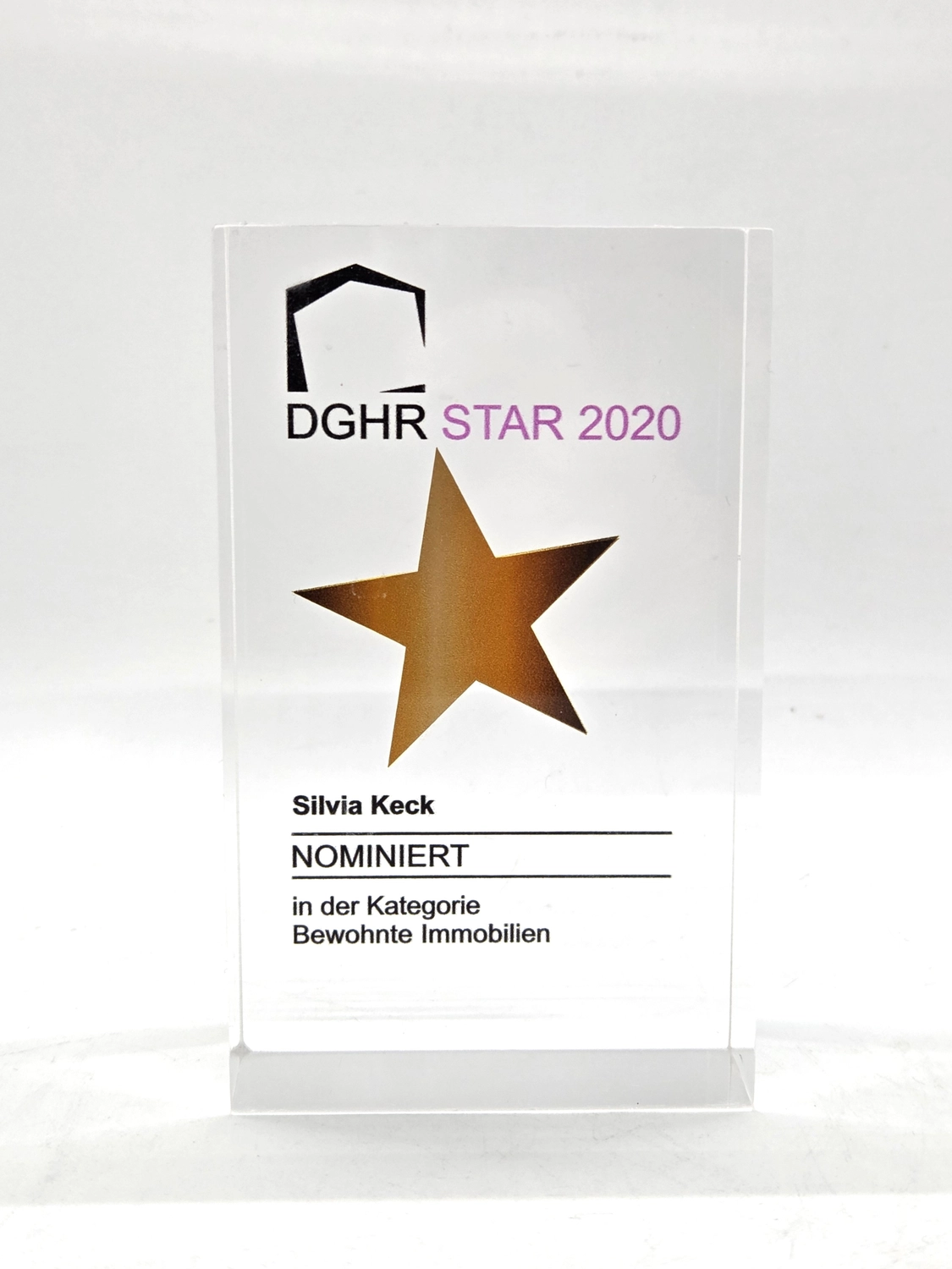 Silvia Keck – Immobilienpräsentation – Auszeichnung