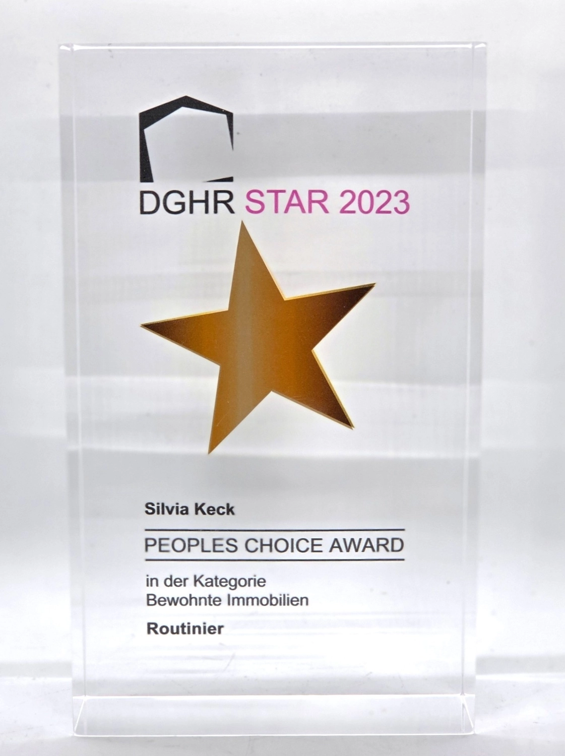 Silvia Keck - Immobilienpräsentation - Auszeichnungen